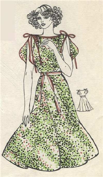 Шелковое платье. Выкройка.