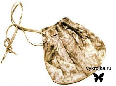 Выкройка сумка-кисет