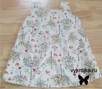 Выкройка сарафана для девочки.
