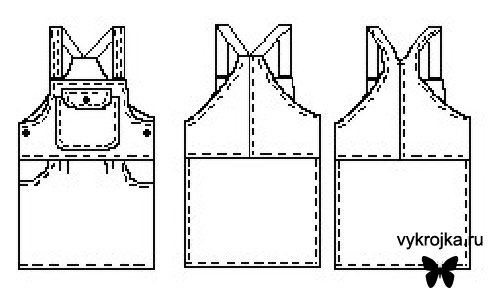 Выкройка сарафана джинсового для девочки. Выкройка сарафана джинсового для девочки.