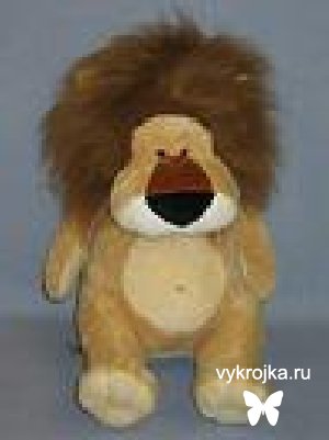 Выкройка игрушки льва