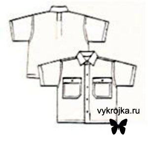 Выкройка сорочки для мальчика на 1,5 – 2 года