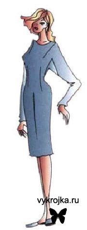 Выкройка платья кимоно с ластовицей