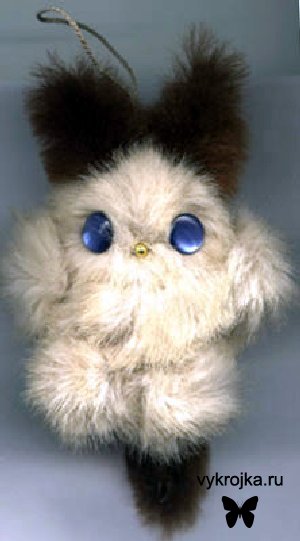 Выкройка украшения-игрушки на детскую сумку.