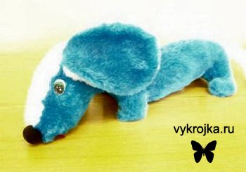 Выкройка игрушки Такса.