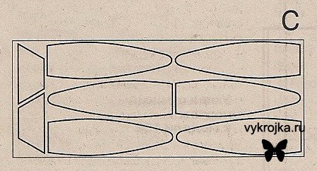 Выкройка кресла-подушки