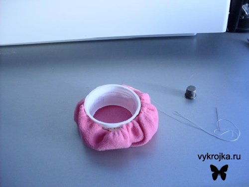 Выкройка шляпки игольницы