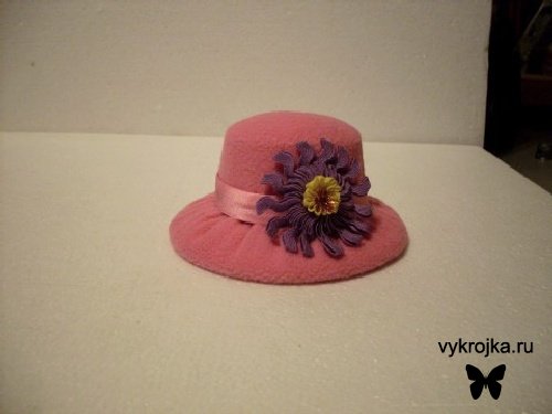 Выкройка шляпки игольницы