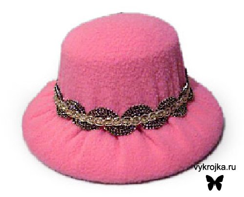 Выкройка шляпки игольницы