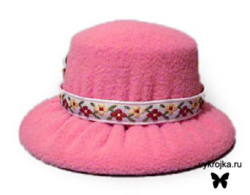 Выкройка шляпки игольницы