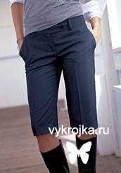 Выкройка длинных шорт