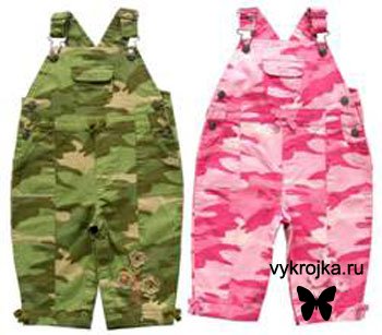 Выкройка летнего детского комбинезона