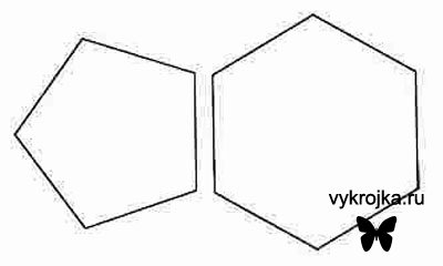 Выкройка подушки «футбольный мяч»
