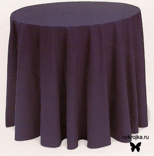 Выкройка скатерти на круглый стол