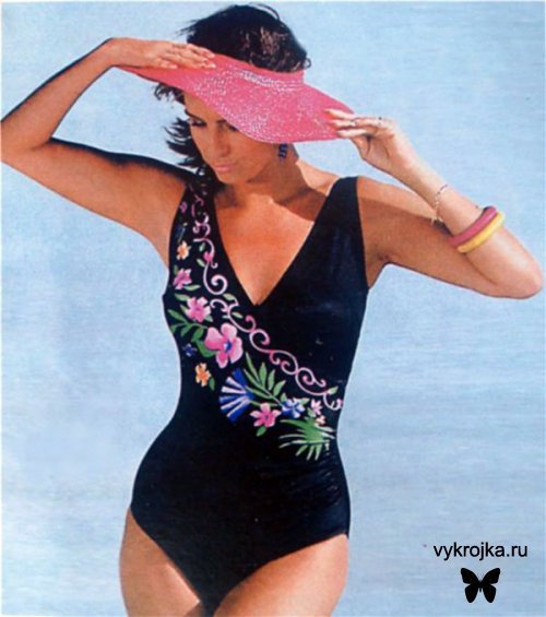 Выкройка закрытого купальника