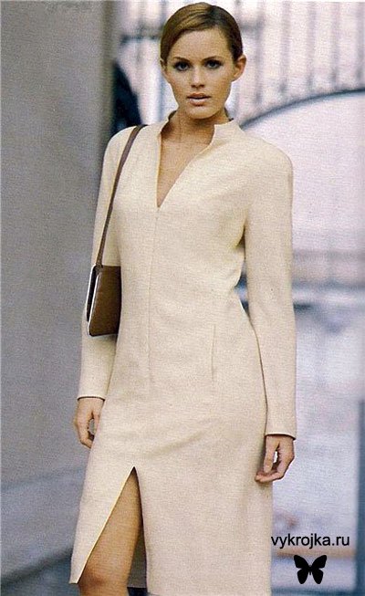 Выкройка платья с рукавом реглан