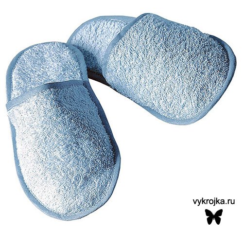 Выкройка домашних тапочек