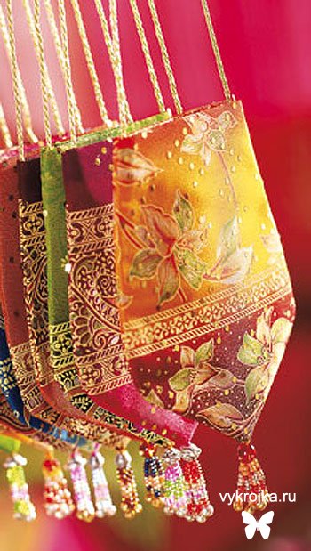 Выкройка сумочки в восточном стиле