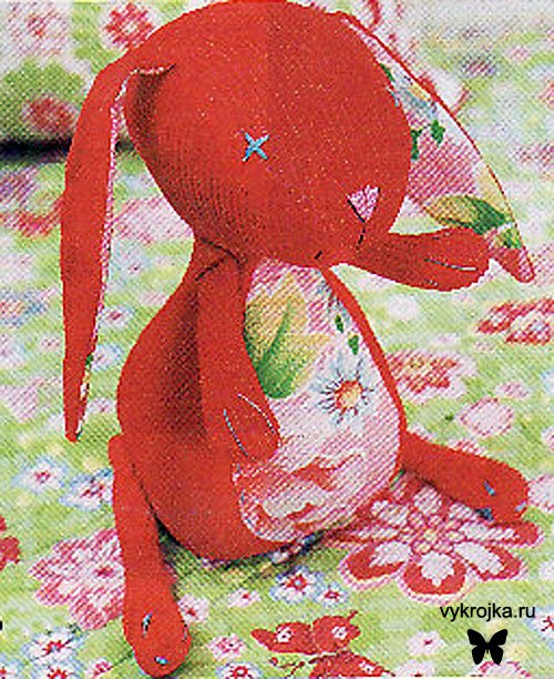 Выкройка игрушки Заяц