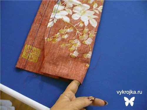 Выкройка оксфордской наволочки