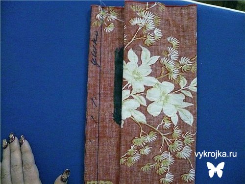 Выкройка оксфордской наволочки