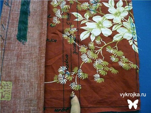 Выкройка оксфордской наволочки