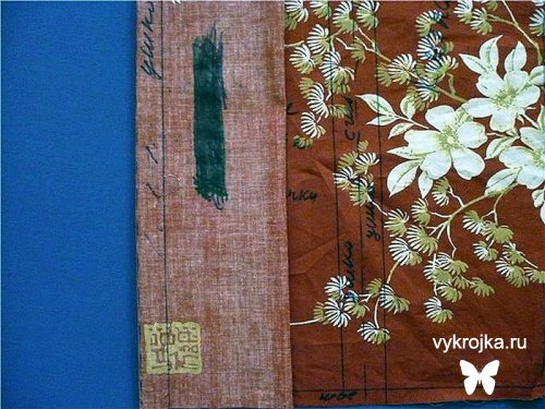 Выкройка оксфордской наволочки