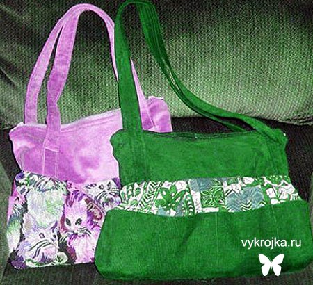 Выкройка стильной сумочки