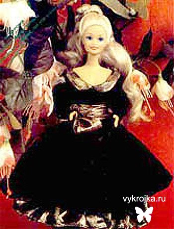 Выкройка платья бального для Барби