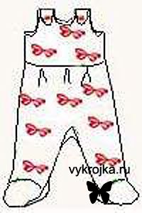 Выкройка ползунков