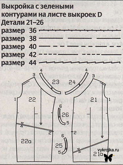 Выкройка короткое платье из тафты