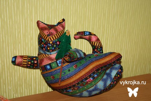 Выкройка кота Tilda